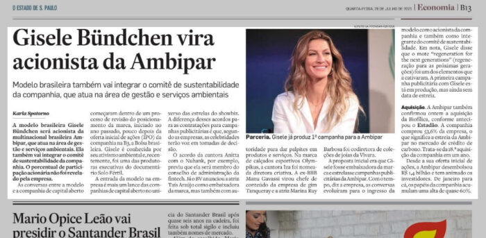 Gisele Vira acionista da Ambipar O Estado de São Paulo