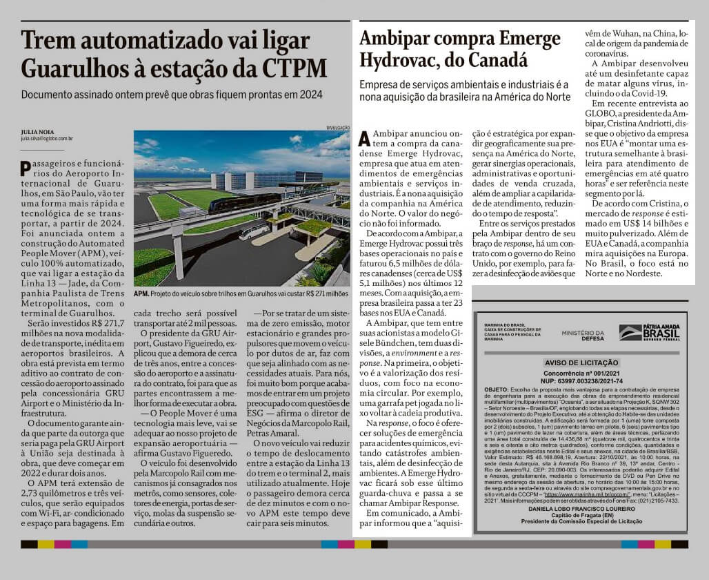 Ambipar compra Emerge Hydrovac, do Canadá