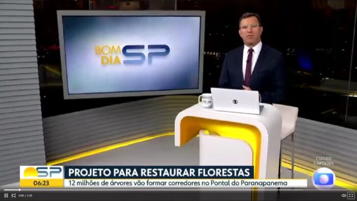 Projeto para restaurae florestas Tv Globo