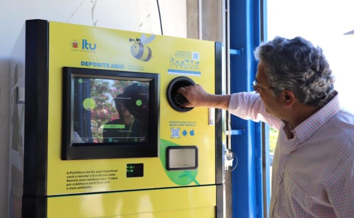 Itu - Prefeitura instala máquinas de reciclagem que geram créditos para população