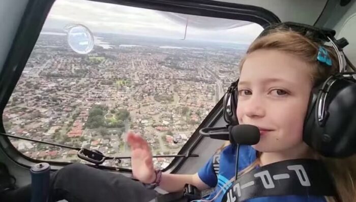 Menina de 10 anos realiza sonho de pilotar avião monomotor