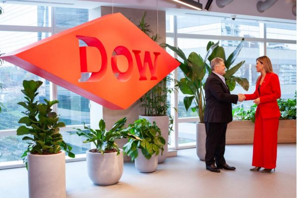 Leticia Jensen – Vice-Presidente de Embalagens e Plásticos de Especialidades para a Dow América Latina e Tércio Borlenghi Junior – CEO Ambipar